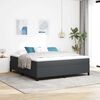 vidaXL Cama Box Cinza Escuro 180 x 200 cm Veludo