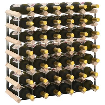 vidaXL Garrafeira para 42 garrafas madeira de pinho maciça