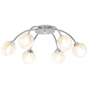 vidaXL Candeeiro de teto com 6 l&acirc;mpadas LED G9 240 W