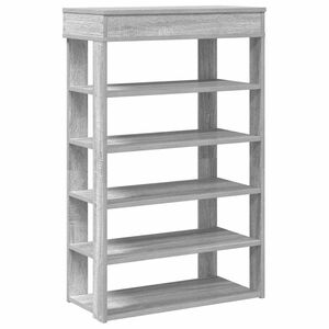 vidaXL Sapateira 60x30x98 cm derivados de madeira cinzento sonoma