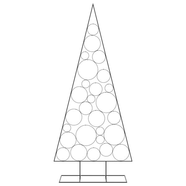 vidaXL &Aacute;rvore de Natal para decora&ccedil;&atilde;o 210 cm metal preto