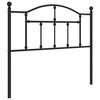 vidaXL Cabeceira de substitui&ccedil;&atilde;o 100 cm metal preto