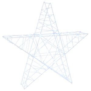 vidaXL Estrela de Natal 3D 120 LED Branco frio 55 x 53,5 x 10 cm