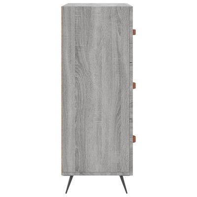 vidaXL Cómoda 69,5x34x90 cm derivados de madeira cinzento sonoma