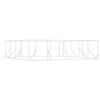 vidaXL Canil de exterior 8x8x2 m a&ccedil;o galvanizado prateado