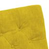 vidaXL Cadeiras de Jantar com Rodas 2 pcs Amarelo 58 x 67 x 97 cm