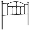 vidaXL Cabeceira de cama 107 cm metal preto