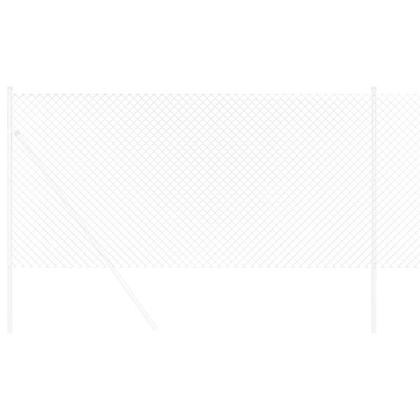 vidaXL Cerca de Malha Prateado 10 x 1 m A&ccedil;o galvanizado