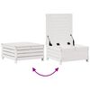 vidaXL 4 pcs conj. lounge de jardim c/ almofad&otilde;es pinho maci&ccedil;o branco