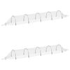 vidaXL T&uacute;neis de rede 2 pcs 1,5x5 m fibra de vidro e PP