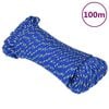 vidaXL Corda de barco 5 mm 100 m polipropileno azul