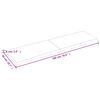 vidaXL Tampo de mesa 180x50x(2-6) cm carvalho tratado castanho-claro