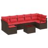 vidaXL Conjunto de Sof&aacute; de Jardim 8 unid. 7-N&uacute;mero de lugares