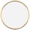 vidaXL Espelho de parede &Oslash;20 cm redondo dourado
