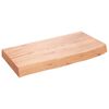 vidaXL Prateleira de parede 60x30x(2-6) cm carvalho tratado castanho