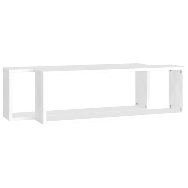 vidaXL Estantes parede c&uacute;bicas 2pcs deriv. madeira 80x15x26,5cm branco