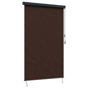 vidaXL Estores de rolo Castanho 180 x 250 cm Tecido e Alum&iacute;nio