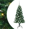vidaXL &Aacute;rvore de Natal artificial de canto Verde 150 cm PVC e Metal