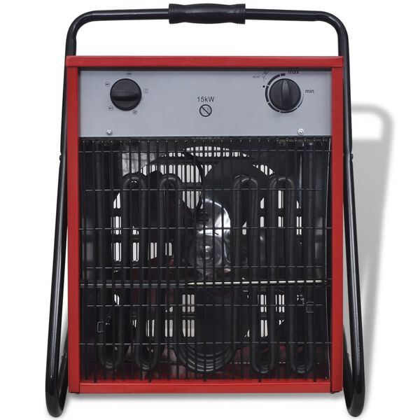 Aquecedor com ventilador industrial el&eacute;ctrico, port&aacute;til 15 kW 400 m&sup3;/h