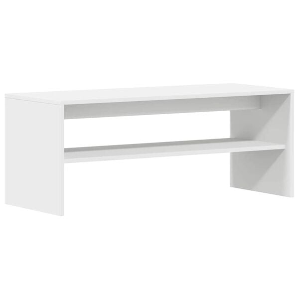 vidaXL M&oacute;vel de TV 100x40x40 cm contraplacado branco