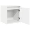 vidaXL Mesas de cabeceira de parede 2 pcs 38x34x40cm branco