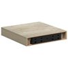vidaXL Prateleira parede suspensa 23x23,5x3,8 cm MDF cor carvalho