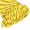 vidaXL Corda de barco 5 mm 25 m polipropileno amarelo