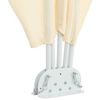 vidaXL Toldo lateral dobr&aacute;vel para terra&ccedil;o 300x150 cm creme