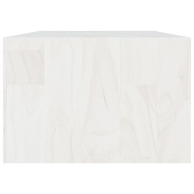 vidaXL Mesa de centro 110x50x34 cm madeira de pinho maciça branco