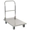 vidaXL Carrinho de plataforma 82x53x86 a&ccedil;o inoxid&aacute;vel prateado