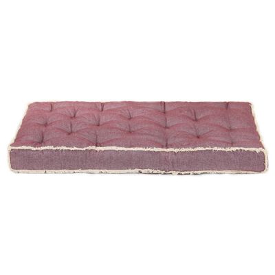 vidaXL Almofadão para sofá de paletes 120x80x10 cm bordô