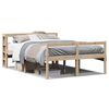 vidaXL Cama para idosos com cabeceira 140x190 cm pinho maci&ccedil;o