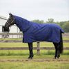 vidaXL Cobertor de Cavalo Verde Escuro e Preto 135 cm Poli&eacute;ster