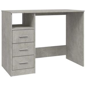 vidaXL Secret&aacute;ria c/ gavetas 102x50x76 derivados madeira cinza cimento
