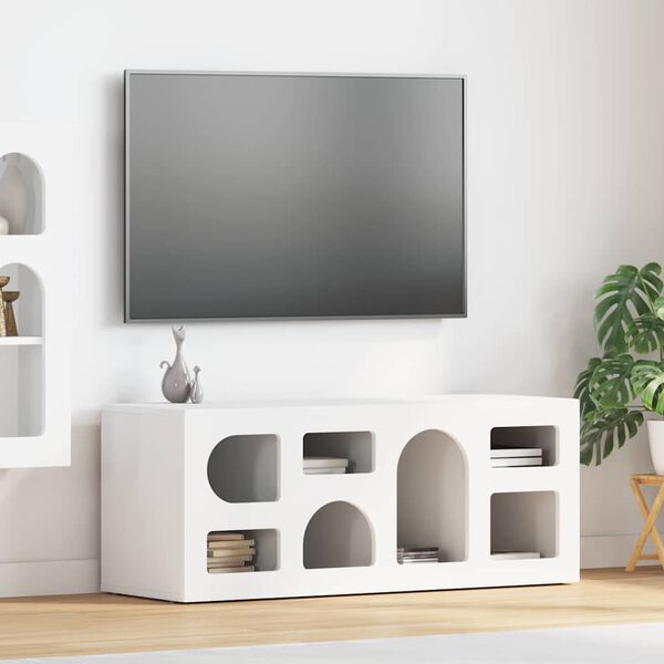 vidaXL Gabinete para TV Branco 100 x 35 x 40 cm Madeira processada