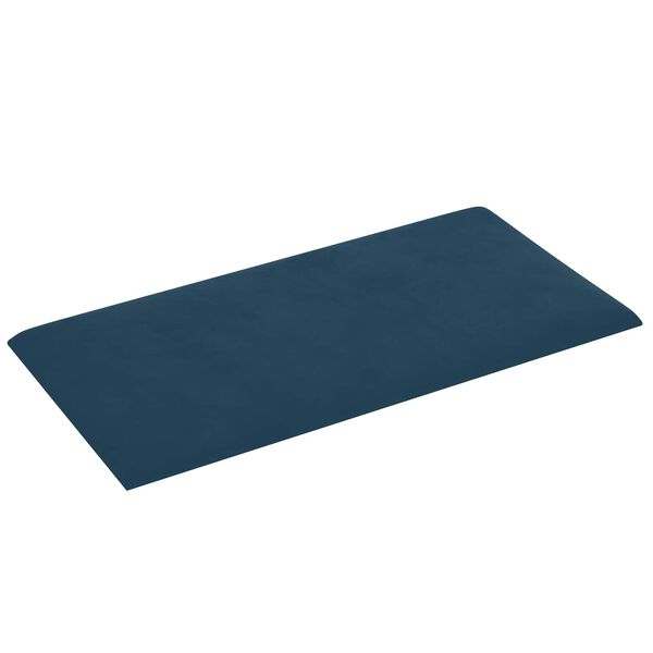 vidaXL Cabeceira de Parede 12 pcs Azul 30 x 15 cm Veludo