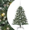 vidaXL &Aacute;rvore de Natal Artificial Verde 120 cm PVC, Pl&aacute;stico e A&ccedil;o