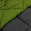 vidaXL Duvet de Ano Inteiro Verde e Antracite 200 x 155 cm Microfibra