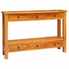 vidaXL Aparador Natural 115 x 32 x 76 cm Madeira de Mogno S&oacute;lida