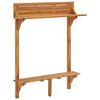 vidaXL Mesa de bar p/ varanda 90x37x122,5 cm madeira de ac&aacute;cia maci&ccedil;a