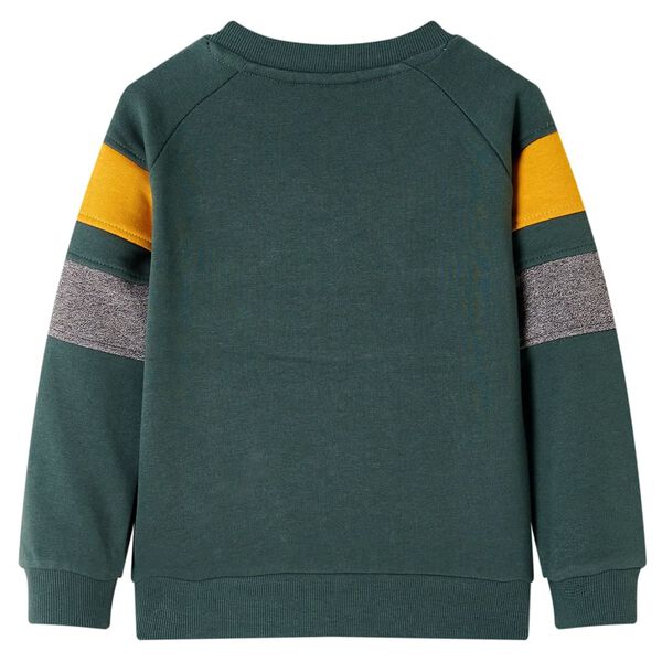 Sweatshirt para crian&ccedil;a verde-escuro 104