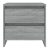 vidaXL Mesa de cabeceira 45x34,5x44,5 cm aglomerado sonoma cinzento