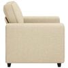 vidaXL Poltrona 100x77x82 cm tecido cor creme