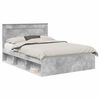 vidaXL Estrutura da Cama com cabeceira Concreto 160 x 200 cm