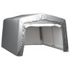 vidaXL Tenda de armazenamento 370x370 cm a&ccedil;o cinzento