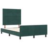 vidaXL Cama Box com cabeceira Verde Escuro 120 x 190 cm Veludo