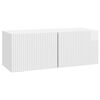 vidaXL Gabinete de TV de Parede Branco Brilhante 78,5 x 31 x 30 cm