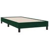 vidaXL Estrutura de cama sem colch&atilde;o 100x210 cm veludo verde-escuro