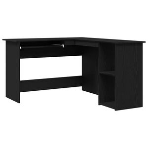 vidaXL Secret&aacute;ria de canto Carvalho Preto 120 x 140 x 75 cm