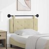 vidaXL Cabeceira Suspensa Creme 100 cm Couro Sint&eacute;tico